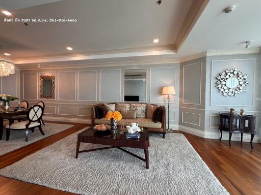 Elegant living room with dining area and stylish decor