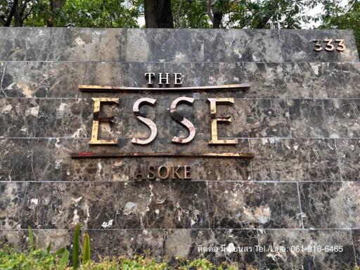 Signage of The Esse at Asoke