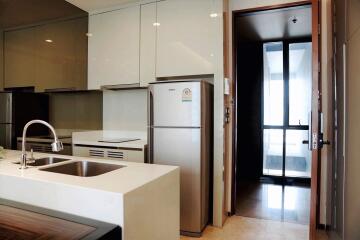 Modern kitchen with stainless steel appliances and ample cabinet space