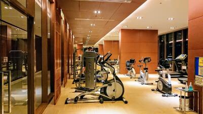 Modern gym within a residential building