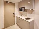 Compact modern kitchen with clean design