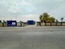 Gated industrial property with secure entrance