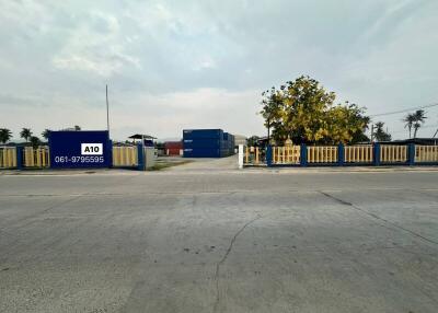 Gated industrial property with secure entrance