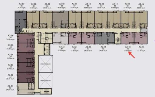 Architectural floor plan of a residential building