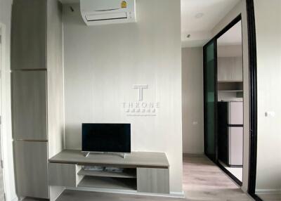 Modern living room interior with television and air conditioning