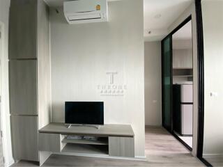Modern living room interior with television and air conditioning