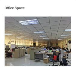 Spacious office with numerous workstations