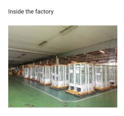 Spacious industrial factory interior with machinery
