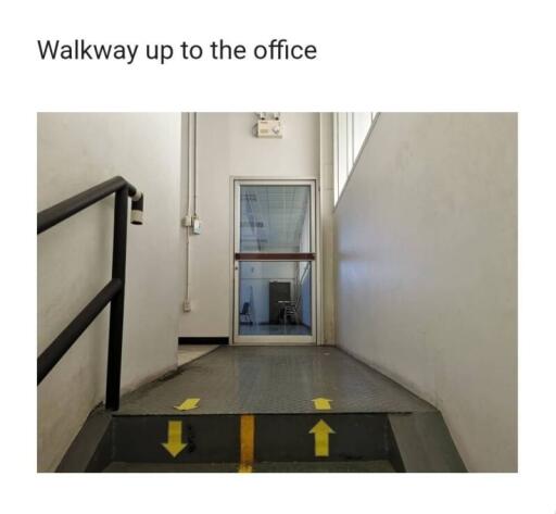 Office staircase and directional walkway
