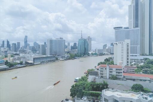 Panoramic urban view from a high-rise