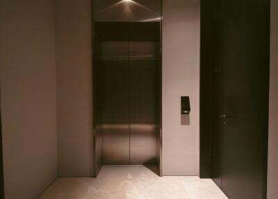 Modern and sleek entrance hall with ambient lighting