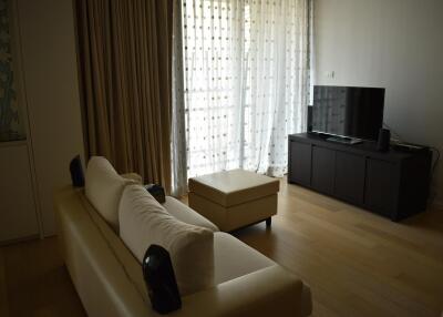 Spacious living room with natural light