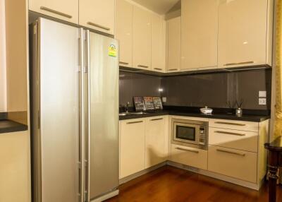 Modern kitchen with stainless steel appliances