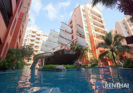 ขายคอนโด Seven seas Jomtien ขายขาดทุนราคาดีสุดในตลาด 1 ห้องนอน วิวสระ