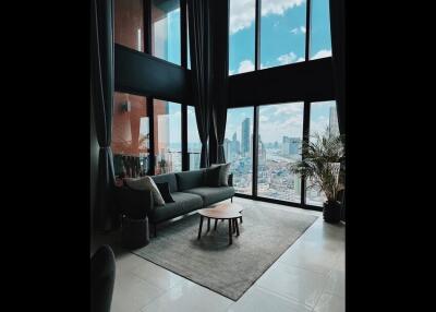 The Lofts Silom | Stylish 2 Bedroom Duplex Condo For Rent