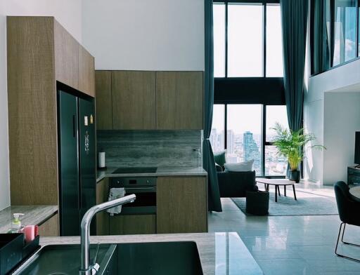 The Lofts Silom | Stylish 2 Bedroom Duplex Condo For Rent