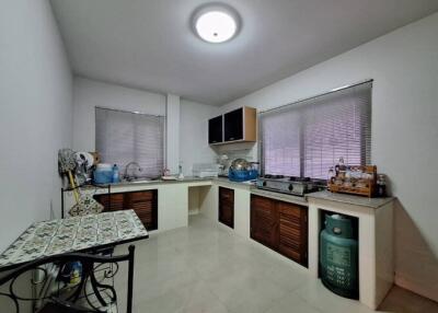 Modern kitchen with natural light
