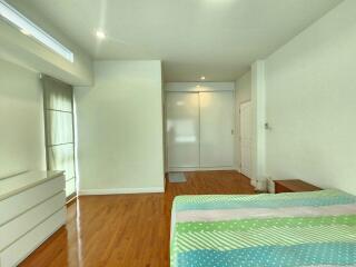 Spacious bedroom with natural light