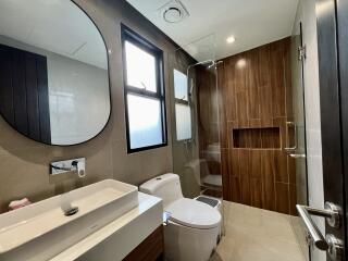 Modern bathroom interior with clean design