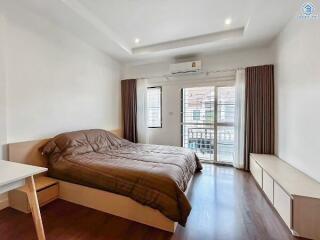 Modern bedroom with natural light