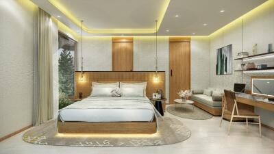 4 bedroom modern tropical pool villa for sale near Blue Tree water park