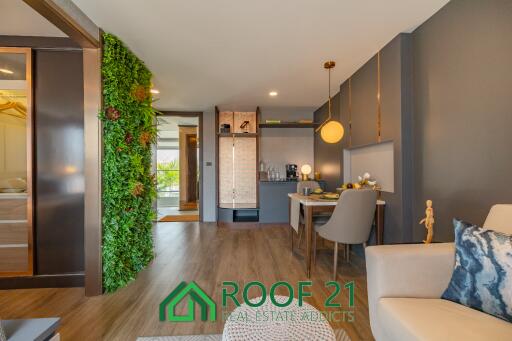 INVESTMENT with ECO Resort 2 Bedroom1 Bathroom 43.35 Sqm Rental Guarantee 6% 5 Years Bang Saray Sattahip / P-0139L