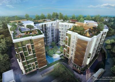INVESTMENT with ECO Resort 1 Bedroom 33-35 Sqm Rental Guarantee 6% 5 Years Bang Saray Sattahip / P0138L