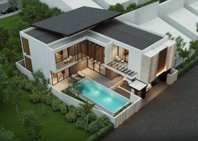 Luxurious 4-bedroom Pool Villa in Jomtien