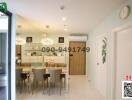 Modern dining area connected to the kitchen