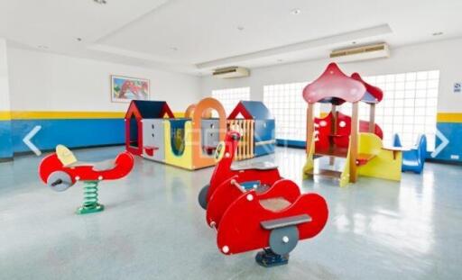 Bright and colorful indoor playroom