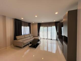 Spacious and modern living room with natural light