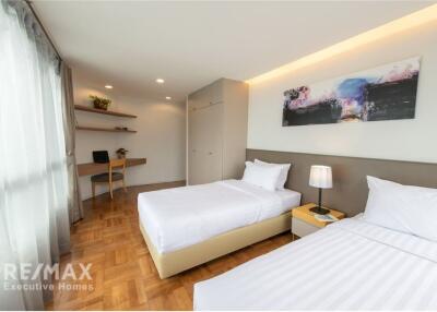 For Rent 3 Beds+1 Study Room, 3 Bathroom, Bangkok Garden Apartment
