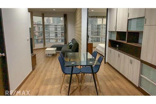 Modern 2 Bed Condo for Rent at Citismart Sukhumvit 18 with BTS Asoke 6 Mins Walk