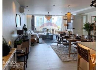 Stunning 3-bed condo on a high floor with an open city view. Ready to move in!