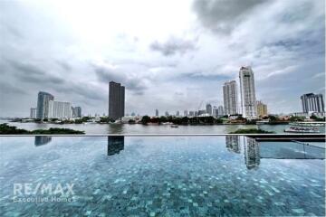 Luxurious Waterfront Condo with Pet-Friendly Amenities, 16 Mins Walk to BTS Saphan Taksin