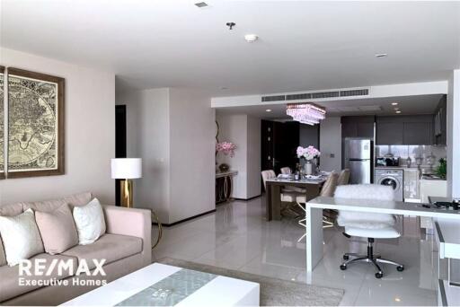 A modern, spacious with a spectacular view condo in Sathorn close by BTS Chong Nonsi.