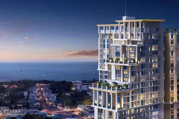 Good investment price, new project located in the best location of Jomtien Sea, Pattaya.