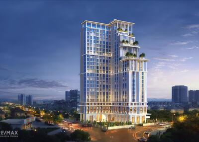 Good investment price, new project located in the best location of Jomtien Sea, Pattaya.