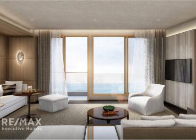 New project on the beach, Wong Amat Pattaya, near the monorail, excellent location.