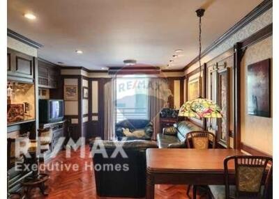 Large condo near BTS Phrom Phong with built-ins.