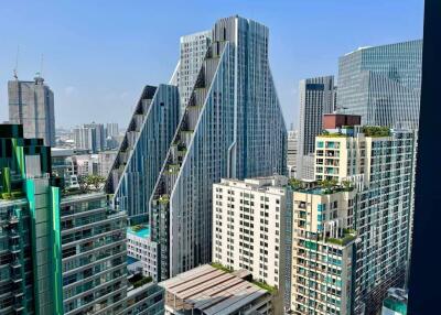 High-rise buildings with modern architecture in an urban landscape