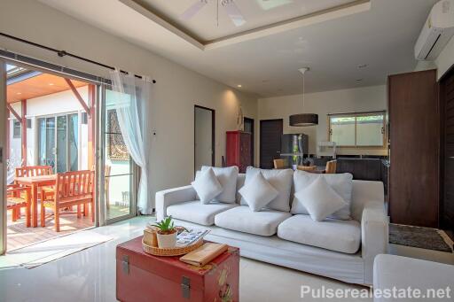 Modern Oriental-style 2-Bedroom Niche Pool Villa for Sale in Naiharn, Phuket