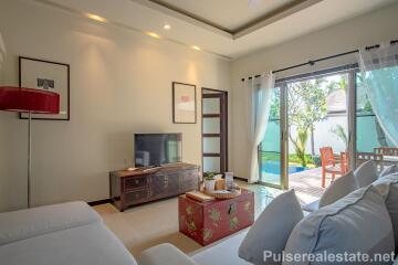 Modern Oriental-style 2-Bedroom Niche Pool Villa for Sale in Naiharn, Phuket