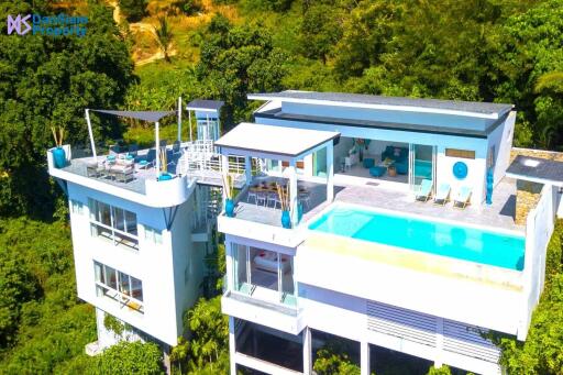 Luxury 5-Bedroom Samui Sea-view Villa at Bo Phut