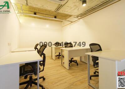 Modern office space with desks and chairs