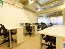 Modern office space with desks and chairs