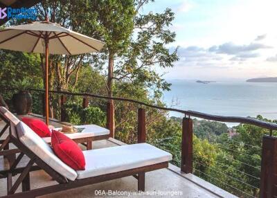 Waterfall Villa Samui with Panoramic Seaview at Santikhiri Estate