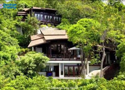 Waterfall Villa Samui with Panoramic Seaview at Santikhiri Estate