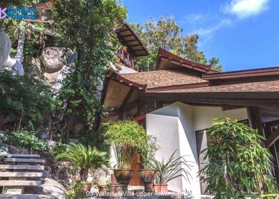 Waterfall Villa Samui with Panoramic Seaview at Santikhiri Estate