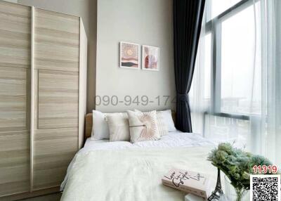 Cozy bedroom interior with modern design